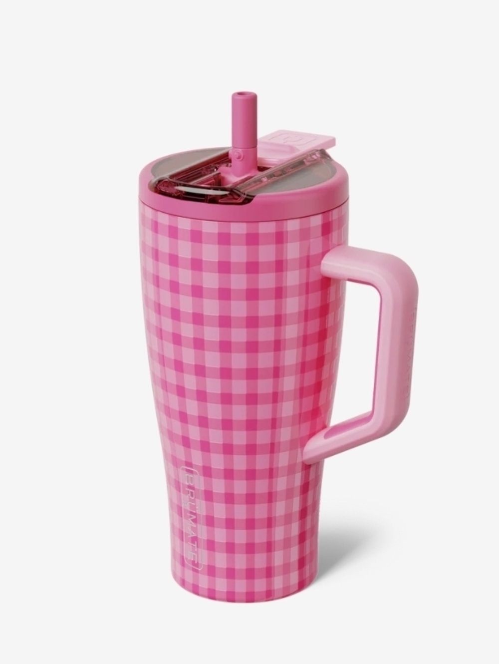 BruMate x Madi Nelson Pink Gingham Era Flip 30oz tumbler